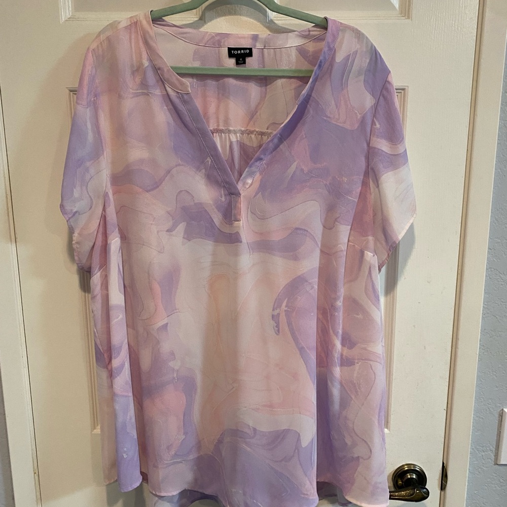Torrid Women's Purple and Pink Top size 4